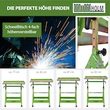 thumbnail of mobiler Schweißtisch höhenverstellbar  77-92 cm klappbar Stahl stufenlos neigbar bis 90° Räder Griff