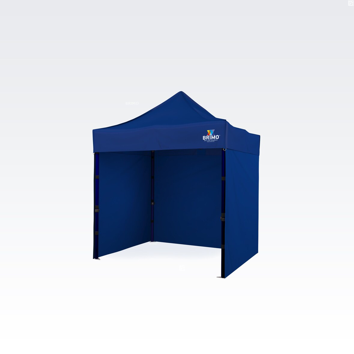 Partyzelte 2x2m - mit 3 Wänden - Blau