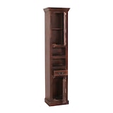 thumbnail of SIT Möbel Bad-Hochschrank | 2 Türen, 1 Schublade, 2 offene Fächer | recyceltes Altholz | braun | B 44 x T 35 x H 188 cm | 05105-30 | Serie ALMIRAH