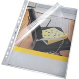 thumbnail of Lochrandhülle, A4, PVC, 100my, klar oben und seitlich offen, glatt