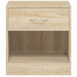 thumbnail of Table de chevet 2 pcs avec tiroir Couleur de chêne