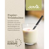 thumbnail of Trinkhalm in Schwarz aus Papier FSC®, Ø 8 mm / 15 cm, 150 Stück in Pappkarton