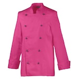 thumbnail of 214 - Damenkochjacke Langarm, tailliert : hot pink 65% Polyester 35%Baumwolle 220 g/m² L