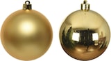 thumbnail of Christbaumkugeln Weihnachtskugeln bruchfest 6cm glänzend matt gold 12er Set