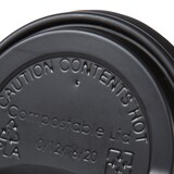 thumbnail of BIOZOYG 50 Stück Einwegdeckel Ø 90mm, schwarz  CPLA Bio Plastikdeckel Kaffeedeckel kompostierbar, biologisch abbaubar, umweltfreundlich