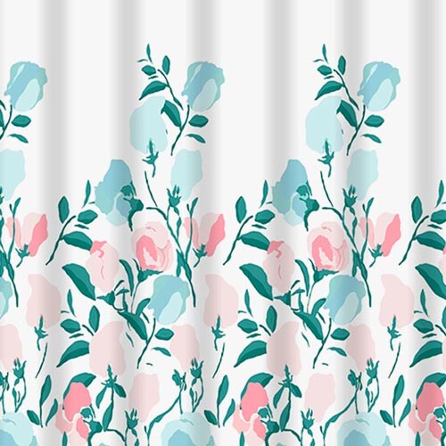 Cortina de Banho DELICATE FLOWERS 180x200cm