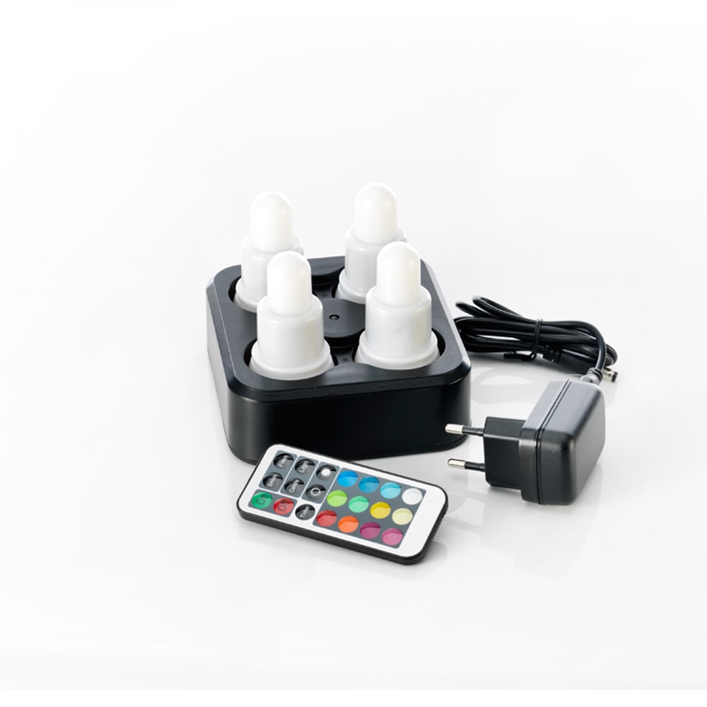 DUNI LED Set 1 Ladestation  4 x LED Multicolour