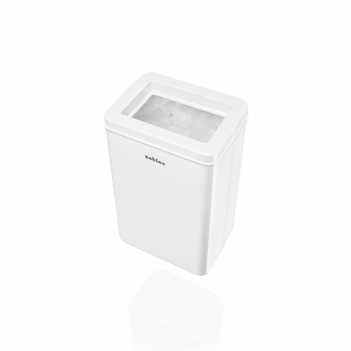 Poubelle à poser ou murale blanche - 50L - WEPA Professional