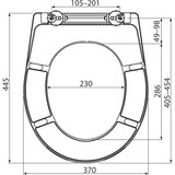 thumbnail of Alcadrain A604 WC-Sitz universal SOFTCLOSE, Duroplast