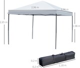thumbnail of Carpa Plegable 3x3m Paredes de Mosquitera Extraíbles con Cremallera para Jardín