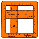 thumbnail of Standardgraph Schablone Quadrograph Quadrate/ Rechtecke 2-68 mm