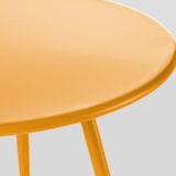 thumbnail of Table basse de terrasse ronde en métal jaune 40 cm