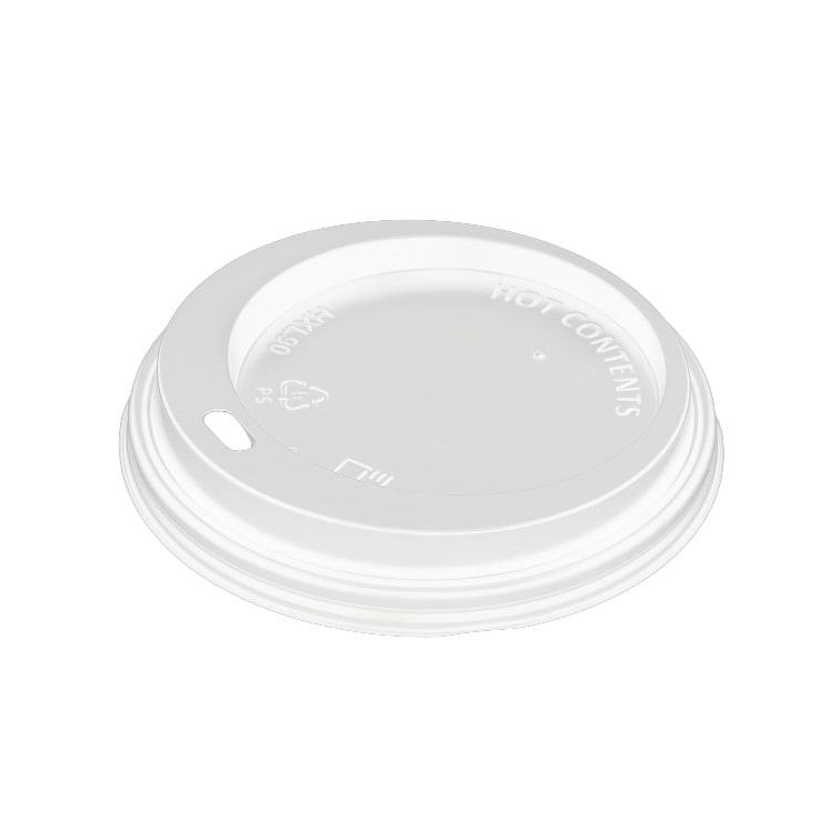 MONOUSO - Tapa Travel con Agujero PS para Vaso Cartón Blanca Ø9,0cm (1000 Uds)