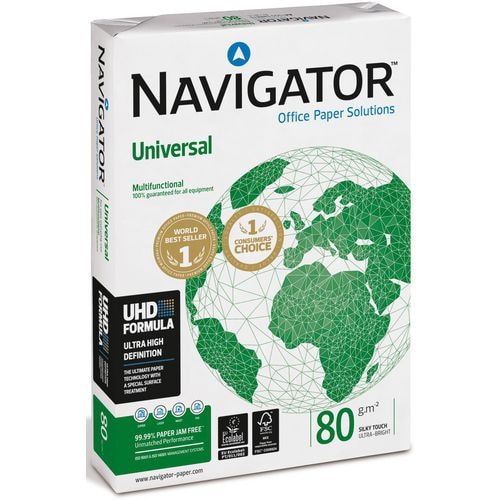 Navigator Universal DIN A3 Druckerpapier 80 g/m² Glatt Weiß 500 Blatt