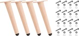 thumbnail of 4er Set Möbelfüße 31 cm hellbraun