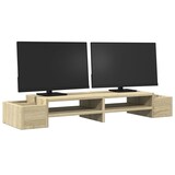 thumbnail of vidaXL Monitorständer mit Stauraum Sonoma-Eiche 100x27x15 cm