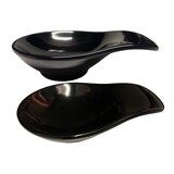 thumbnail of Pami, set 6 coppetta ovale nero 11x8x3,1cm con manico, in melamina professionale