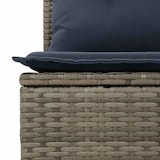 thumbnail of vidaXL 6-tlg. Garten-Sofagarnitur mit Kissen Grau Poly Rattan Akazie