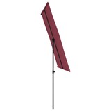 thumbnail of Parasol de jardin et mât en aluminium 2x1,5 m rouge bordeaux Modèle Ombre Omega Plus