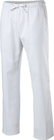 310 - Schlupf Kochhose Unisex : weiß 65% Polyester 35%Baumwolle 220 g/m² S