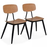 thumbnail of Set van 2 houten stoelen