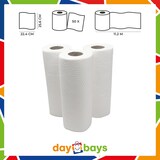 thumbnail of DayBays 480 Rollen Küchenrolle 3-lagig 50 Blatt Zellstoff Extra Weich Weiß