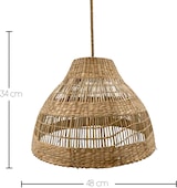 thumbnail of Lumisky MERIDA RGB H34CM kabellose Pendelleuchte Seegras Beige