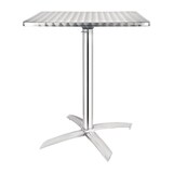 thumbnail of Mesa cuadrada abatible Bolero 60cm acero inoxidable