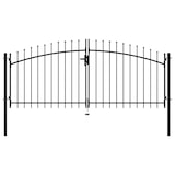 thumbnail of vidaXL Doppelflügel-Gartentor mit Speerspitzen : Größe - 300 x 150 cm