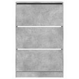 thumbnail of vidaXL Schuhschrank Betongrau 80x21x125,5 cm Holzwerkstoff