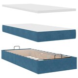 thumbnail of vidaXL Ottoman-Bett mit Matratze & LEDs Dunkelblau 90x200 cm Samt