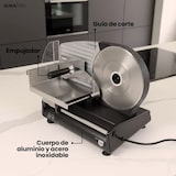 thumbnail of ELMA Cortafiambres Eléctrico CFD220 XL, 2 Cuchillas Acero Inox Ø220 mm, Ajustable 0-15 mm, Potente, Segura y Fácil de Limpiar