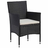 thumbnail of vidaXL 3-tlg. Bistro-Set Poly-Rattan und Massivholz Schwarz