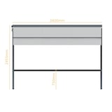thumbnail of Ensemble Store double pente Table et canapés Buenavista 8 places Intersun (Gris anthracite structuré RAL7016ST - Orchestra Color Bloc Red D335)