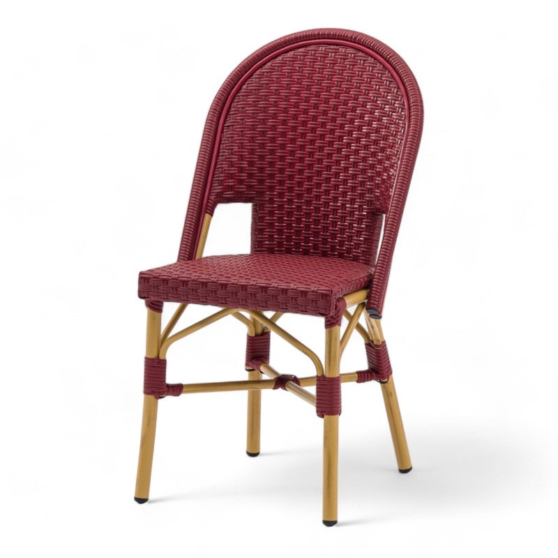 Chaise de terrasse restaurant INDIANA - Rouge