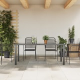 thumbnail of vidaXL Gartentisch Schwarz 190x90x74 cm Aluminium und Glas