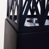 thumbnail of Camino a bioetanolo da giardino per esterno Vulcano Nero 40x40x145