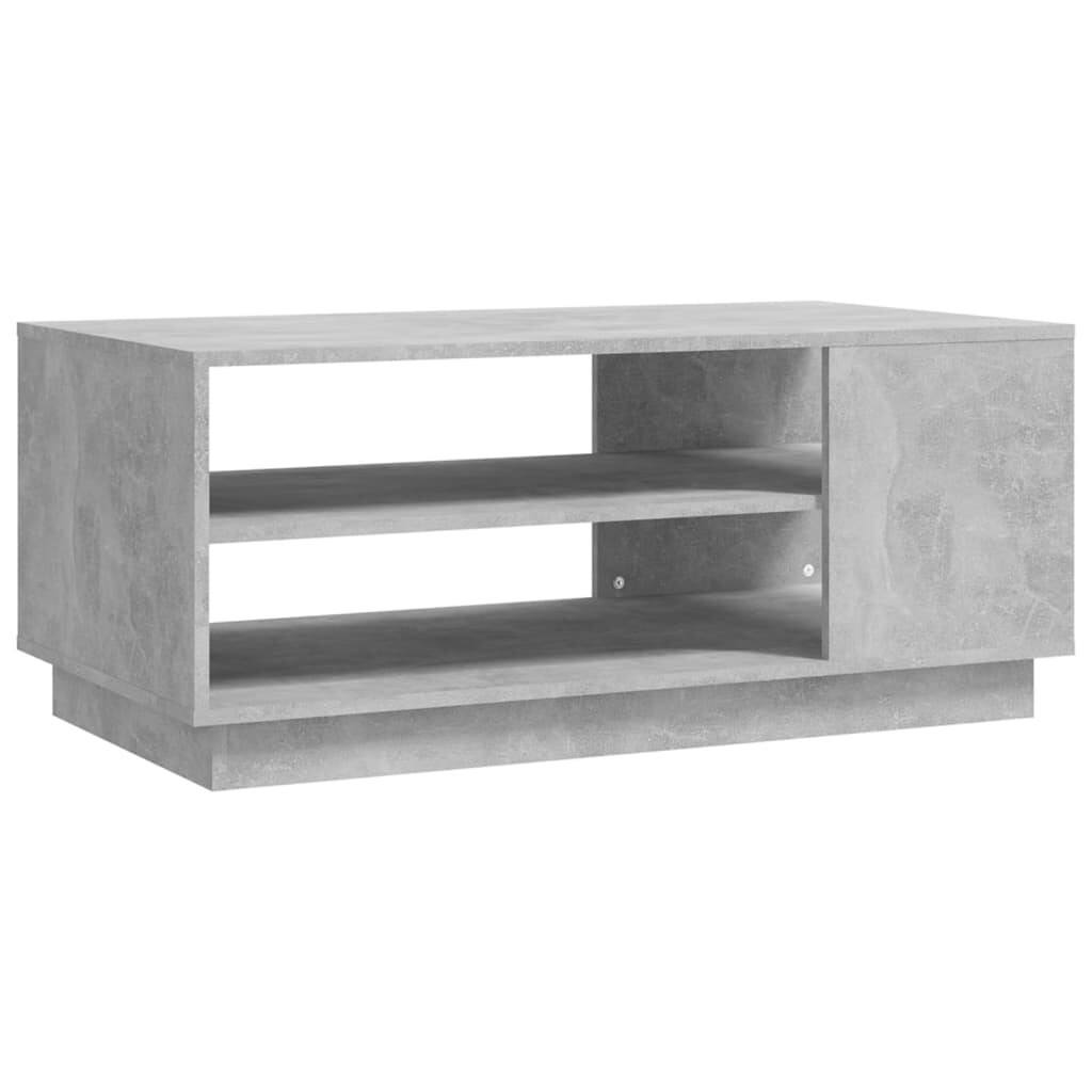 Table basse gris béton 102x55x43 cm bois d'ingénierie Modèle Signature Chic