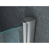 thumbnail of Aloni Badewannenaufsatz mit Seitenwand Duschabtrennung Badewanne Duschwand Ohne Bohren Glaswand Faltbar 130 x 140 cm 6 mm