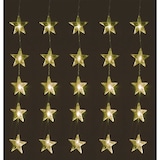 thumbnail of 80er LED-Sternenvorhang warmweiß Lichtervorhang Lichterkette für Innen und Außen Warmweiß Stern