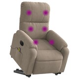 thumbnail of vidaXL Massagesessel Aufstehhilfe Elektrisch Taupe Mikrofasergewebe