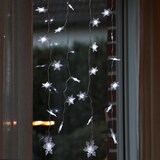 thumbnail of LED Lichtervorhang Schneeflocken 64 kaltweiße LED 1,2mx1m für Innen Weihnachten