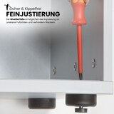 thumbnail of bümö Schiebetürenschrank 3OH - Aktenschrank abschließbar, Sideboard Schrank mit Schiebetüren in Nussbaum, Bogengriff - Büroschrank aus Holz mit