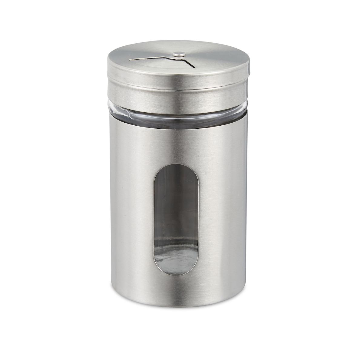 Relaxdays Gewürzstreuer, 12er Set, 3 Streugrößen, Sichtfenster, Gewürze & Kräuter, Glas, Edelstahl, Gewürzgläser, silber