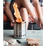 thumbnail of Caminetto da tavolo a pellet RedFire Volcano Small – acciaio inossidabile 304 – Ø14 cm – altezza 18,7 cm – inox