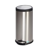 thumbnail of PROREGAL Robuster Tretabfallsammler mit Fußpedal | Gedämpftes Schließen | 30 Liter, HxBxT 63x31x37cm | Edelstahl | Silber | Mülleimer Abfalleimer