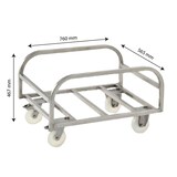 thumbnail of GILAC Chariot pour bac grand volume - inox - 170 L - Gris G111595