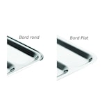 thumbnail of Plateau repas compartimenté / self 6 compartiments bord plat inox 18 % Stellinox