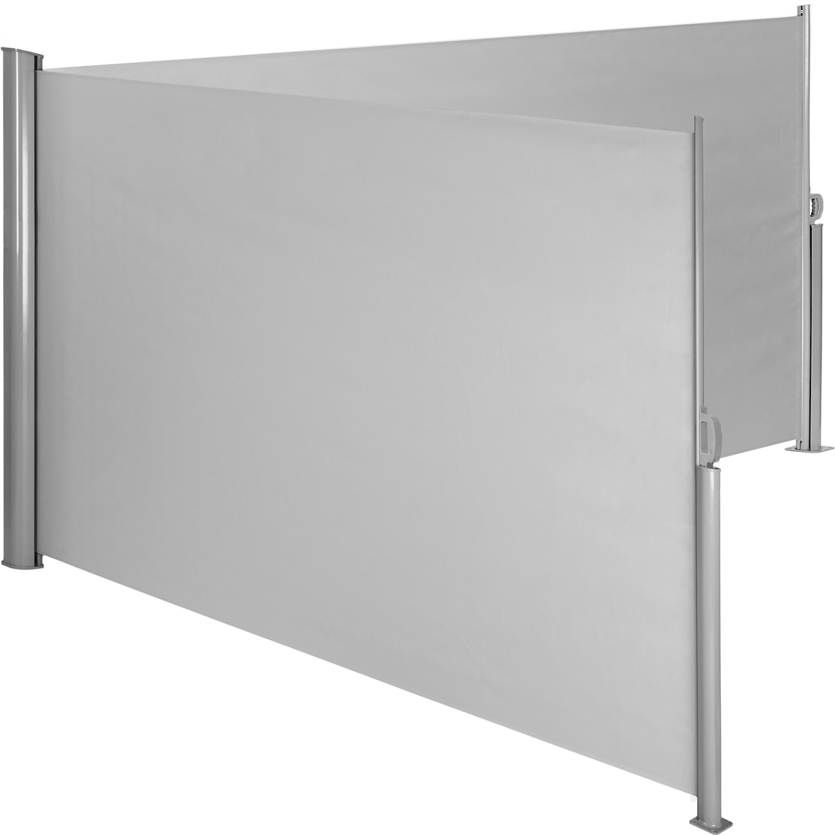 tectake Doppia tenda laterale con cassonetto in alluminio estraibile con meccanismo di autoarrotolamento - 402334