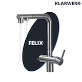 thumbnail of Felix | grifo mezclador extraíble 3 vías premium gris titanio mate | grifo cocina osmosis acero inoxidable | 360 grados giratorio| filtro 3 conexiones
